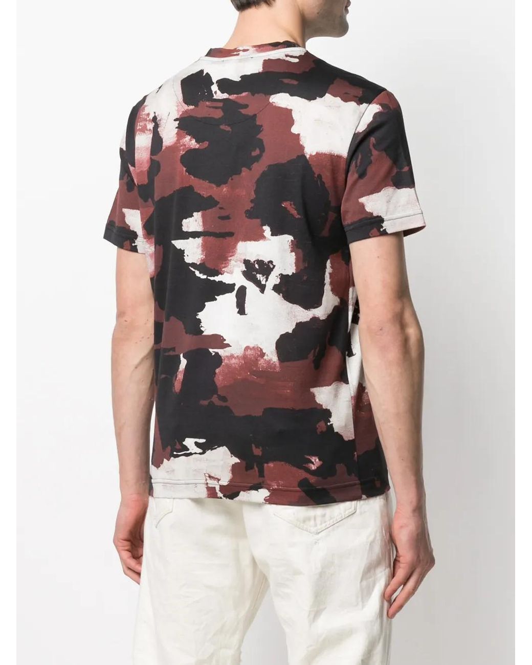 Dolce & Gabbana Black Camouflage Print Cotton T-Shirt for men