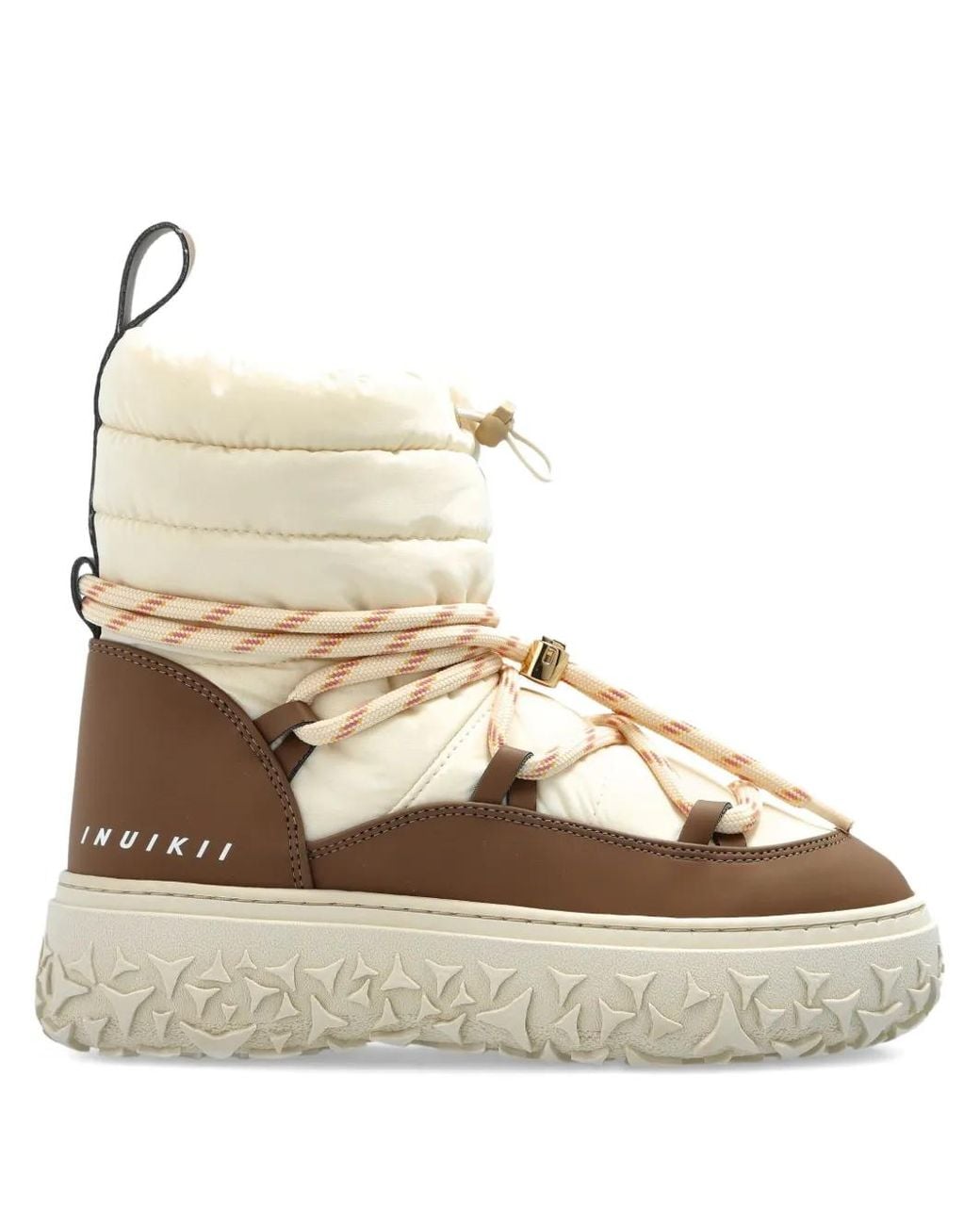 Inuikii Natural Technical Performance Quilted Lace-Up Snow Boots