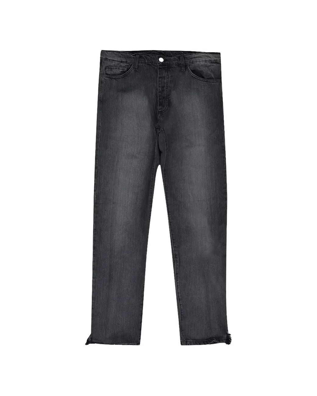 Rhude Gray Washed-Effect Jeans for men