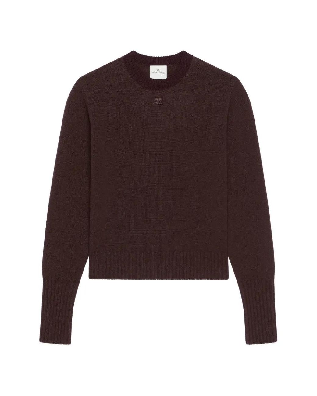 Courreges Brown Pull À Patch Logo