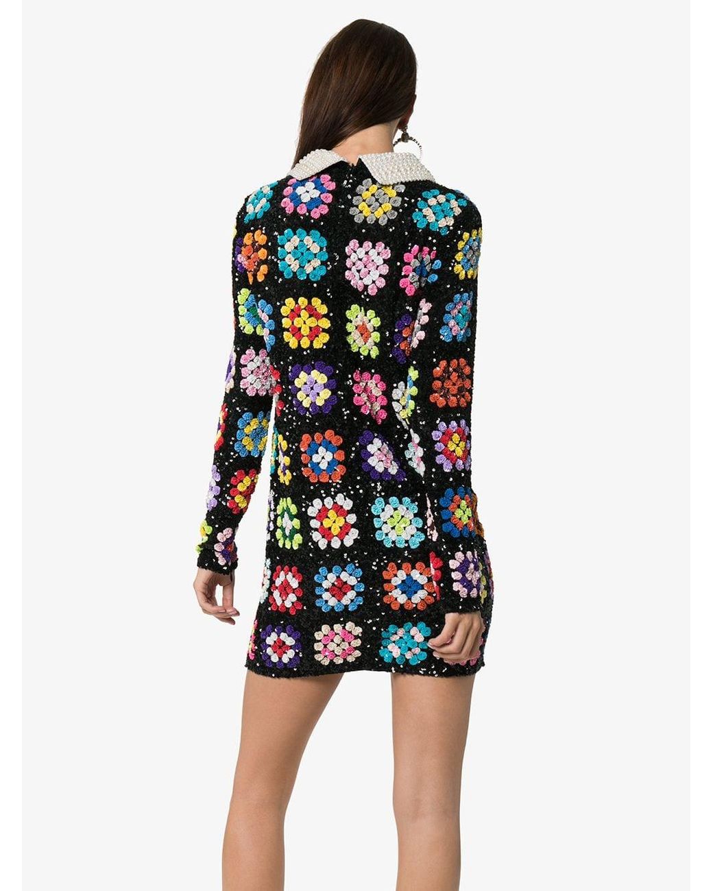 white christmas dresses Dash and Dot - CROCHET PATCHWORK SHIRT DRESS