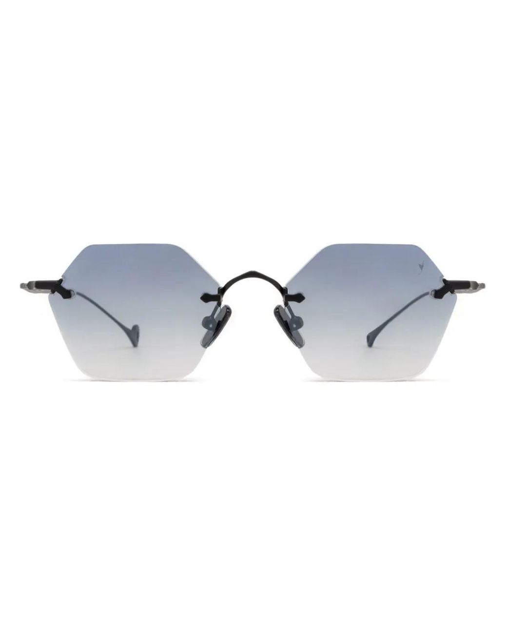Eyepetizer Blue Geometric-Frame Sunglasses