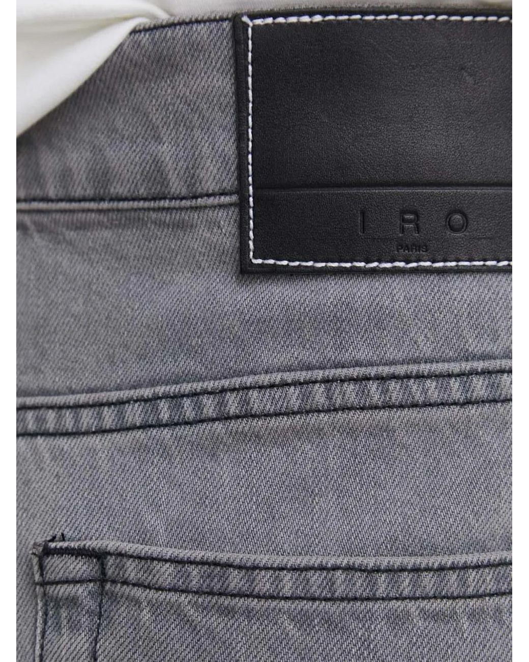 IRO Gray Antonio Pleated Jeans for men
