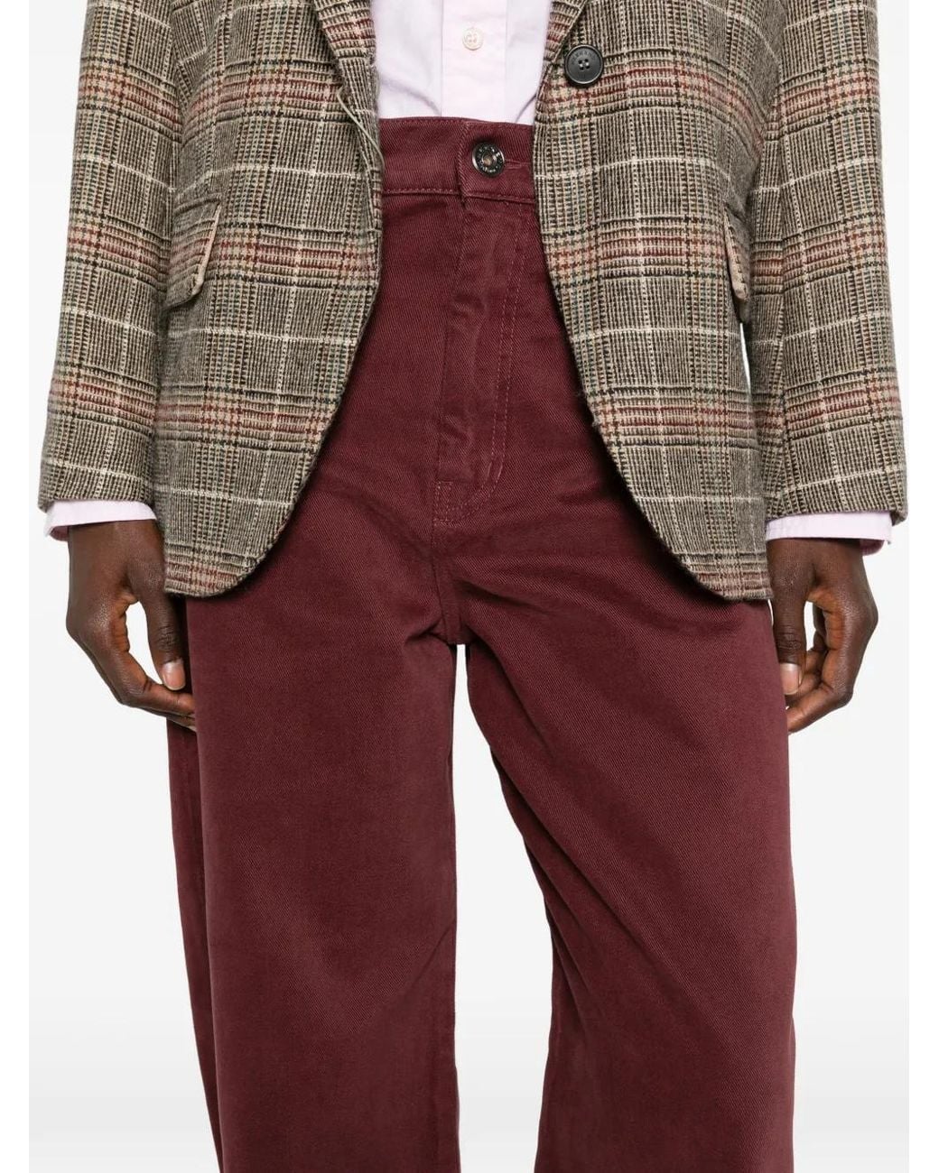 Weekend by Maxmara Red Corduroy Trousers