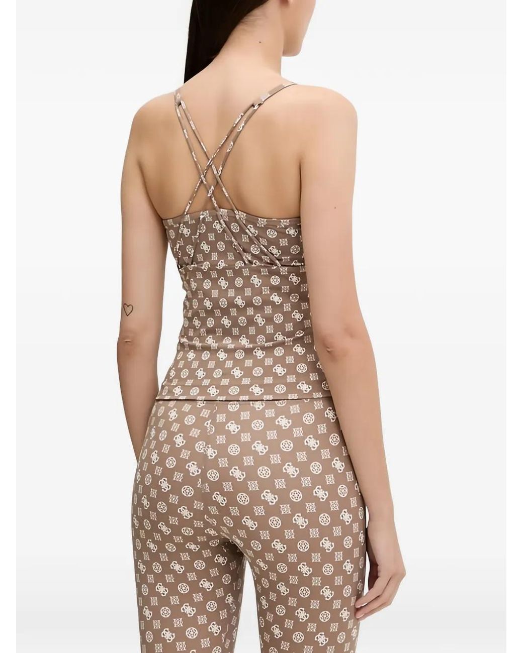 Guess Natural Patterned Tank Top