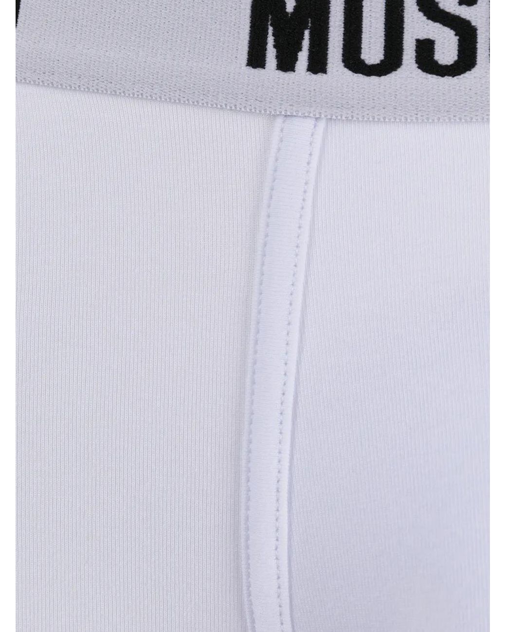 Moschino White Logo Boxers for men