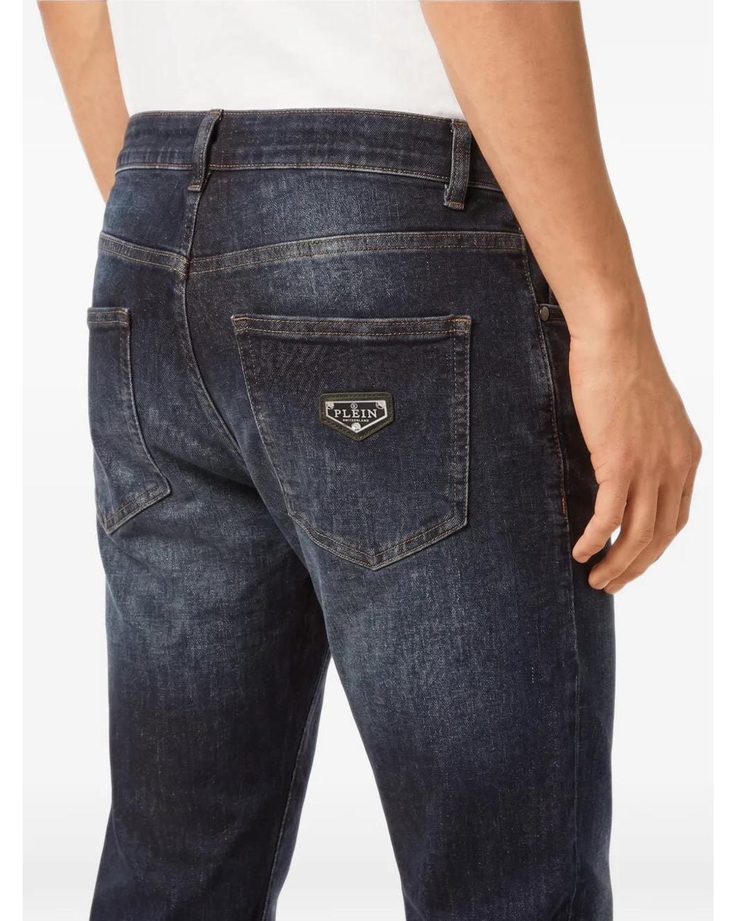 Philipp Plein Blue New Tapered-Fit Jeans Basic for men
