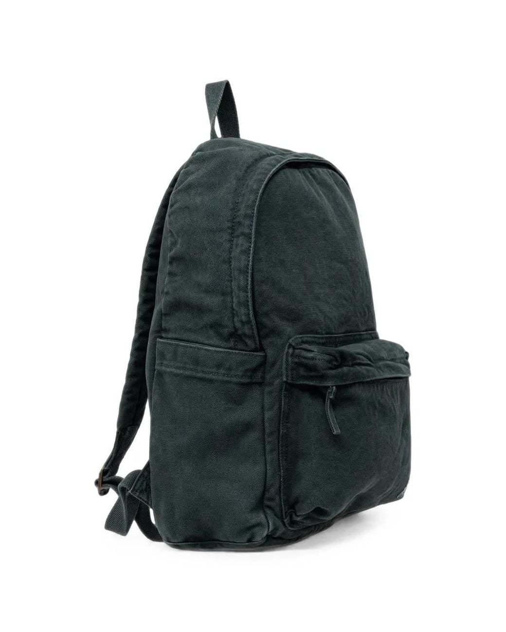 Levi's Blue Logo-Patch Canvas Backpack