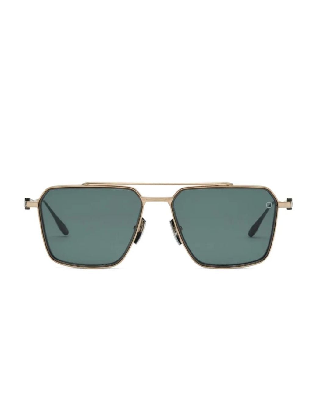 Akoni Green Square-Frame Sunglasses for men