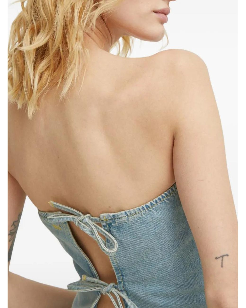 Won Hundred Blue Open-Back Top