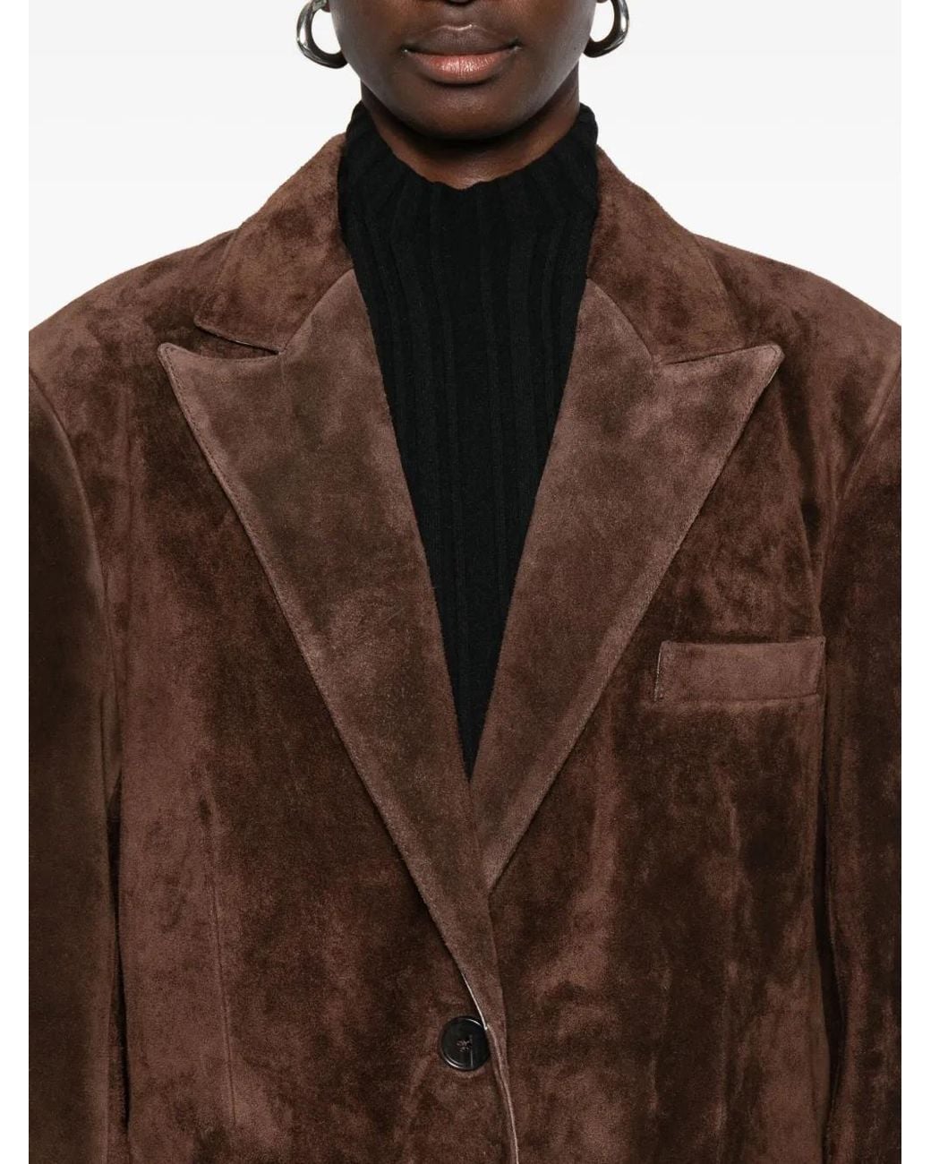 Arma Brown Alissa Suede Coat