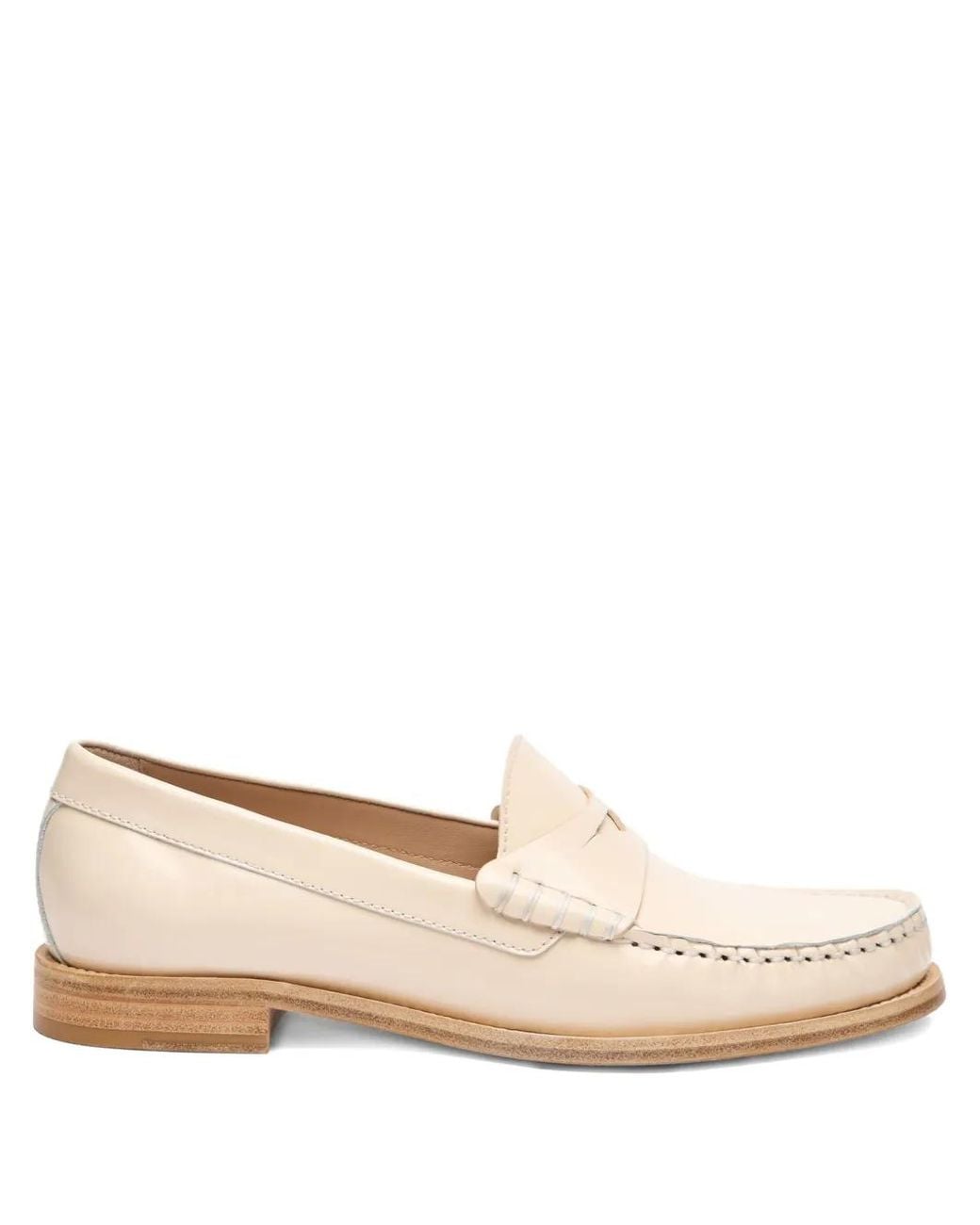 Stuart Weitzman Natural Lottie Loafers
