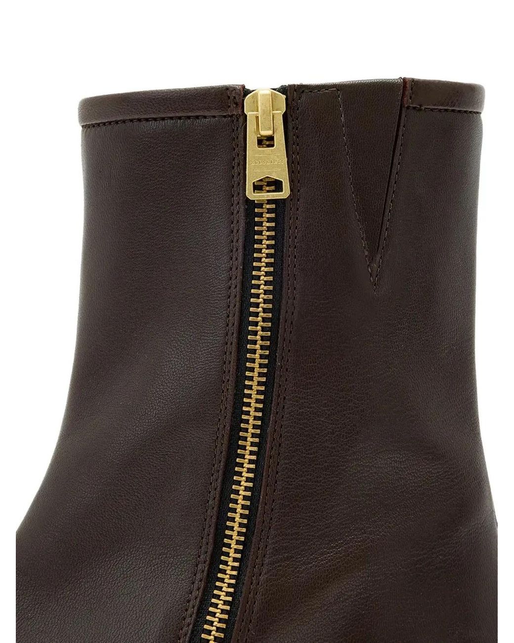 AllSaints Brown 48Mm Avril Leather Ankle Boots