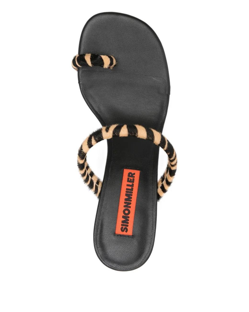 Simon Miller Metallic Zebra-Pattern Sandals