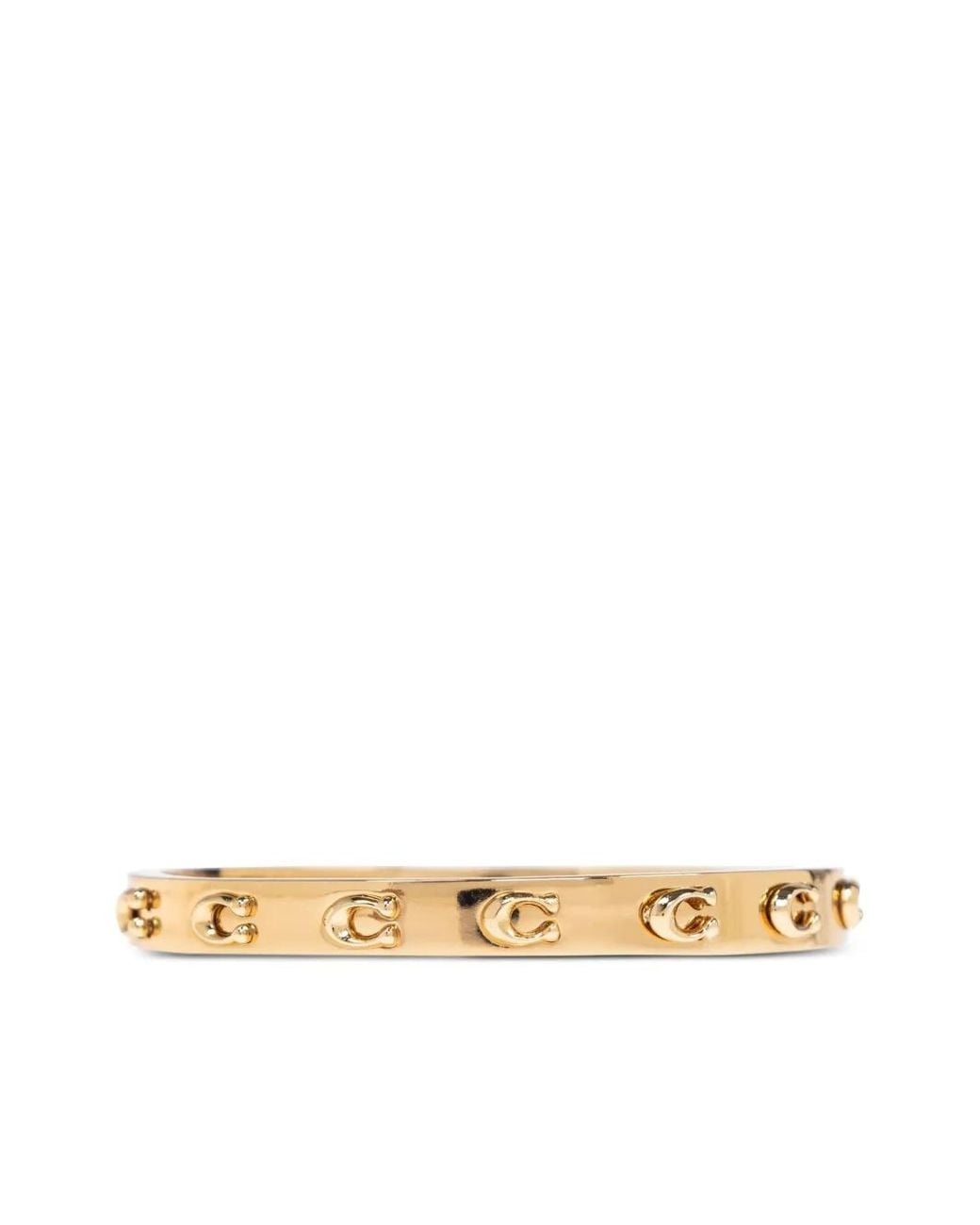 COACH Metallic Signature C Bangle Bracelet