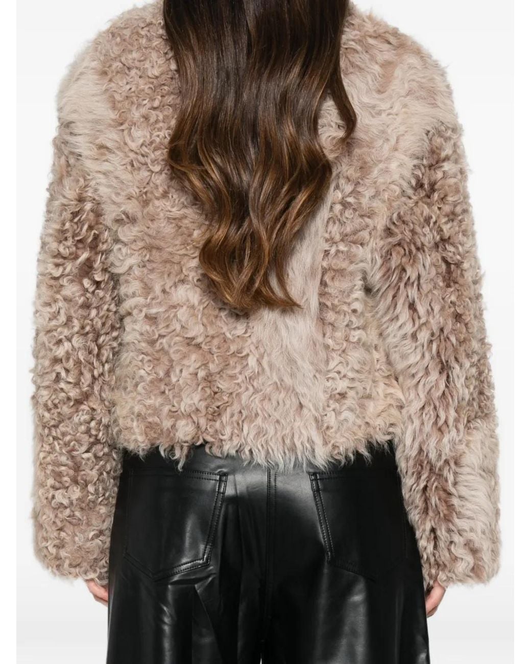 Arma Natural Mooney Forest Vega Reversible Shearling Coat