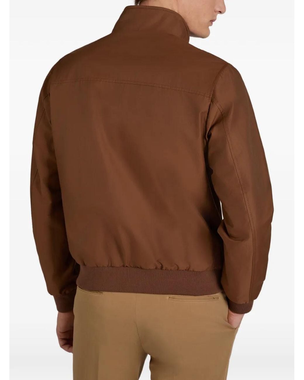Montedoro Brown Veste À Fermeture Zippée for men