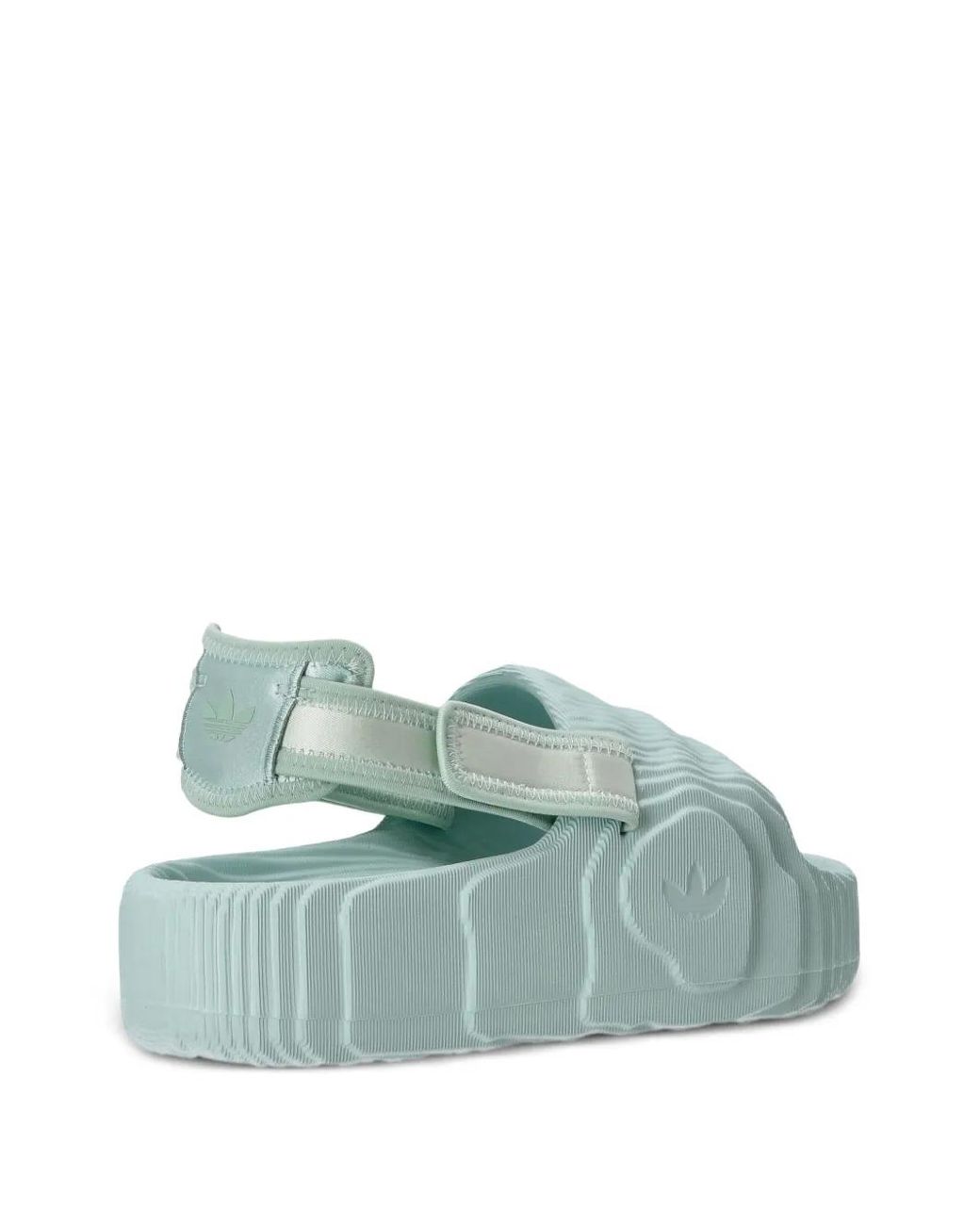 Adidas Green Adilette Textured Slingback Sandals