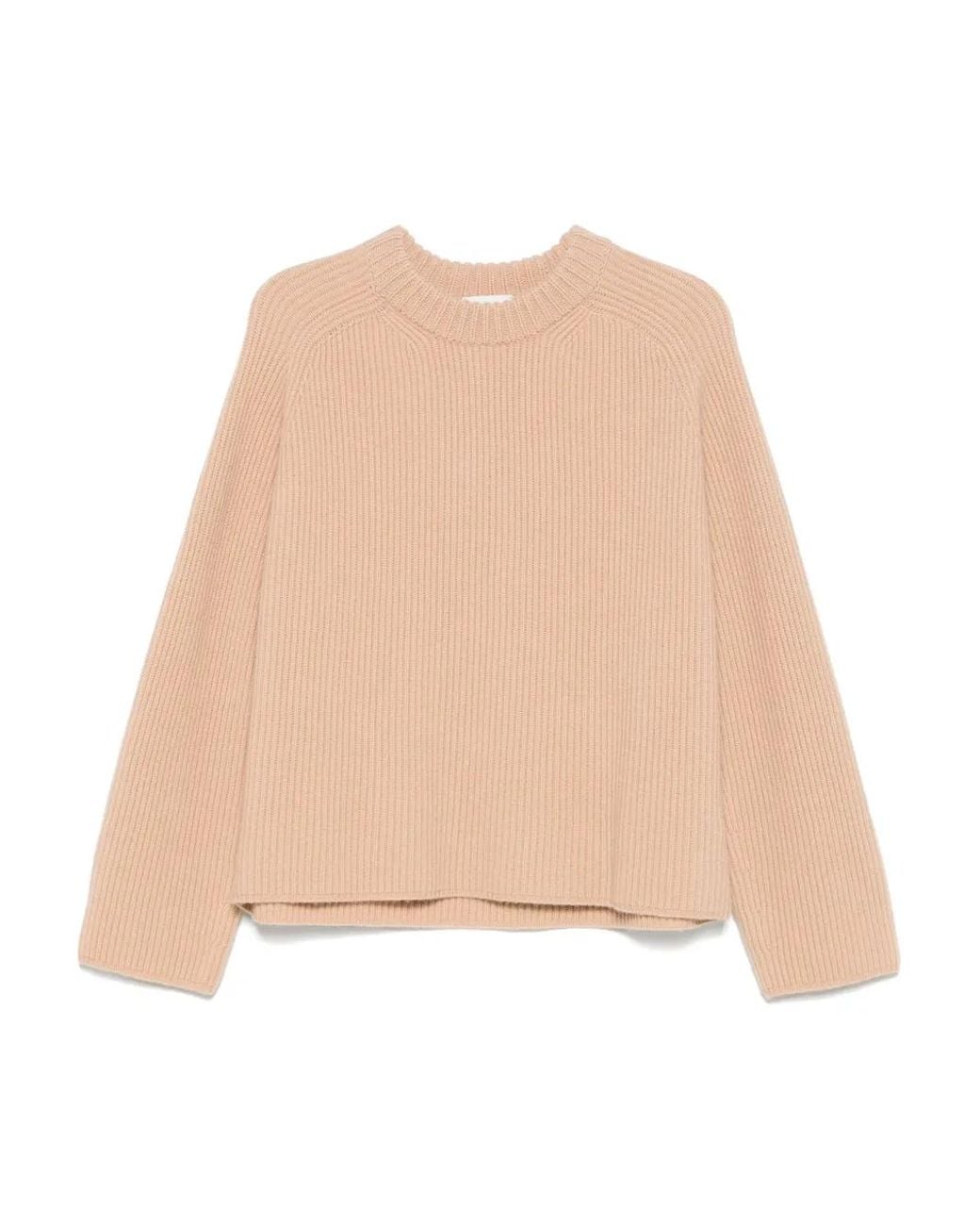 Forte_forte Wool Crewneck Jumper in het Natural