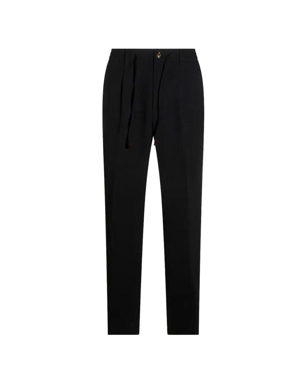 Montecore Black Drawstring Trousers for men