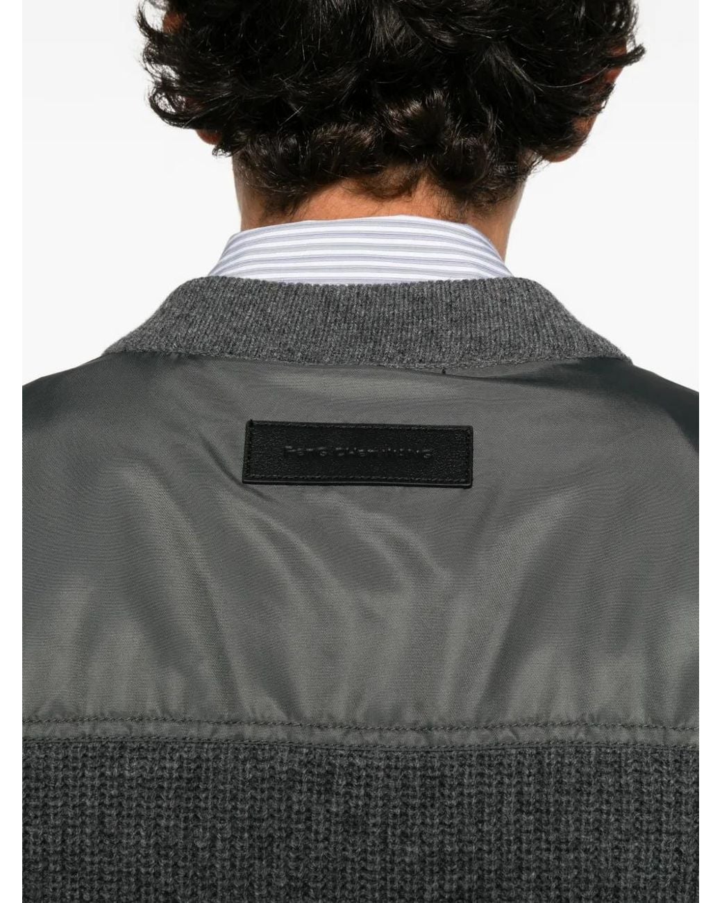 Feng Chen Wang Black Layered Cardigan for men