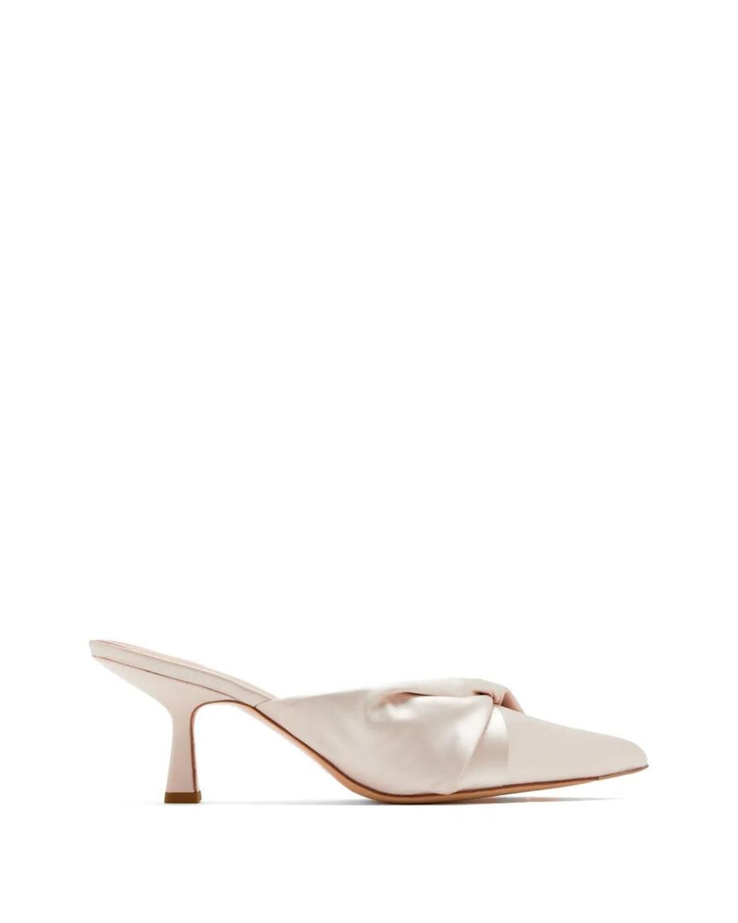 Loeffler Randall White Tyla Knotted Mules