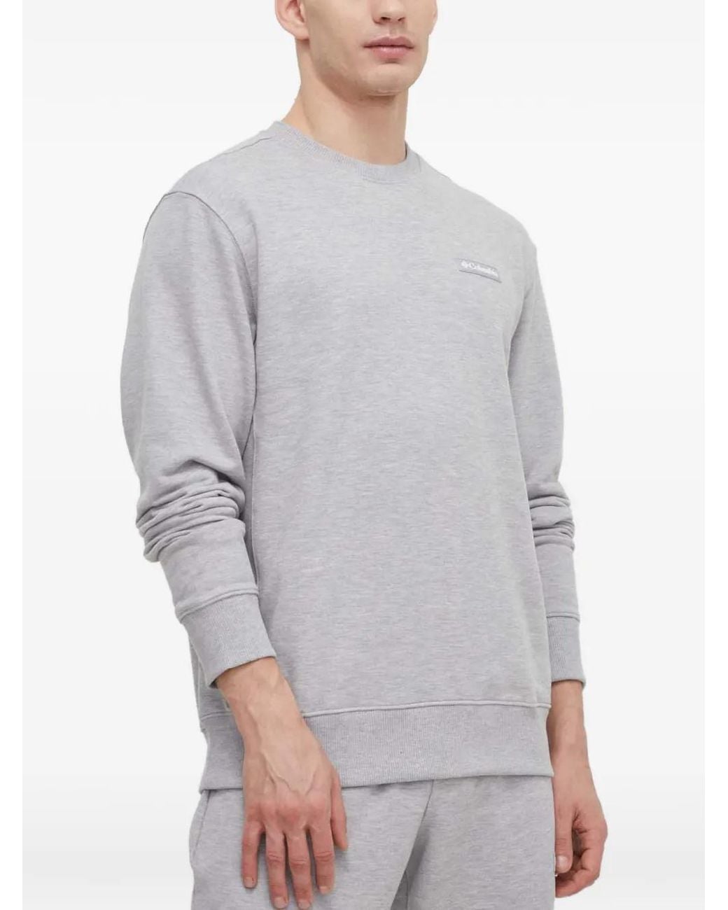 Columbia Gray Marble Canyon Logo-Patch Sweatshirt for men