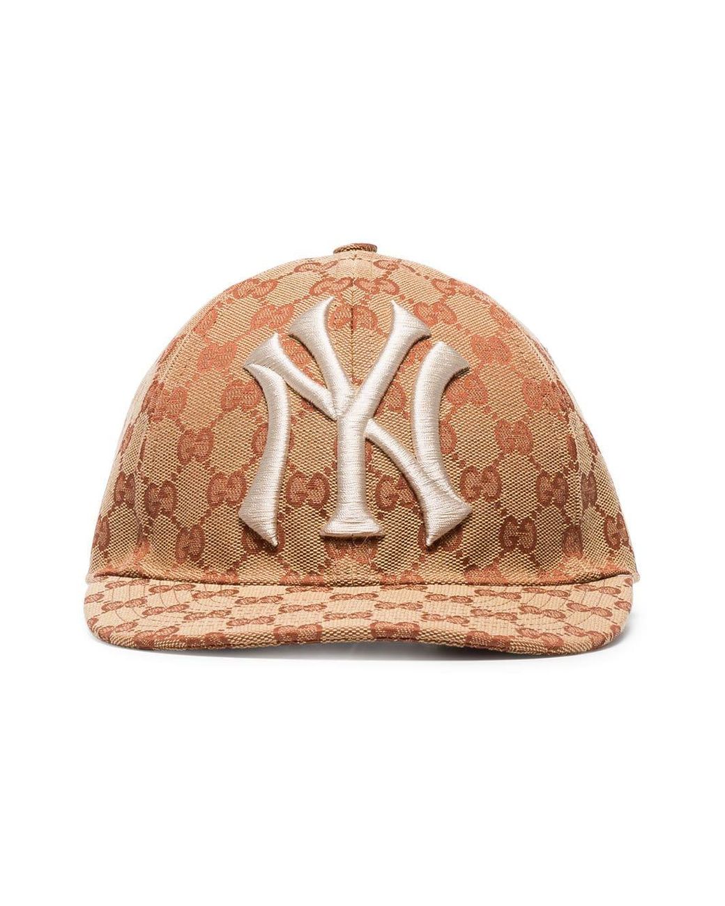 Casquette GG New York Yankees Gucci pour homme en coloris Marron | Lyst