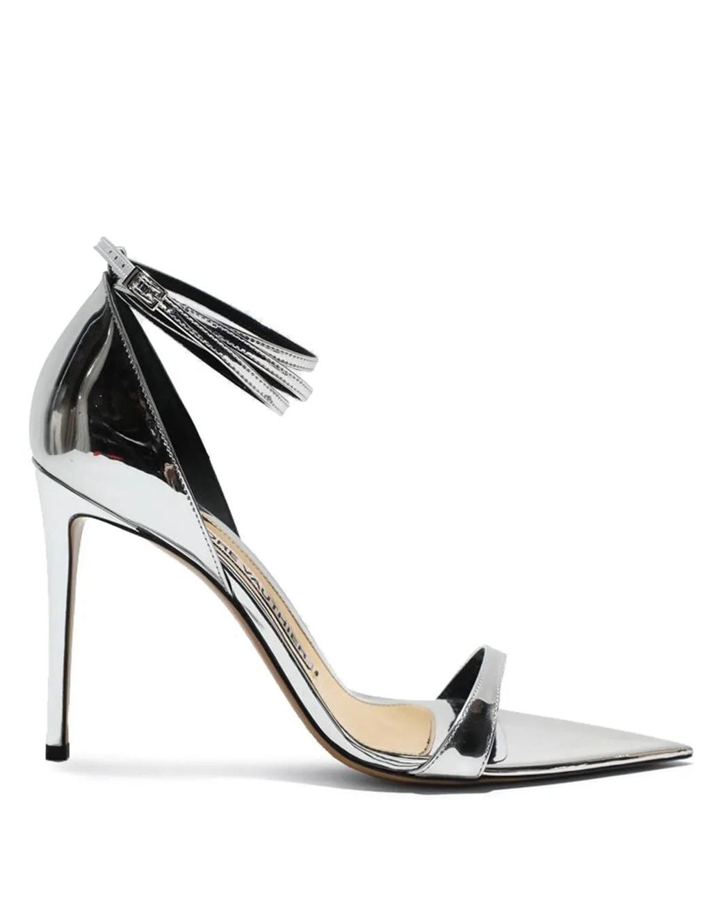 Alexandre Vauthier Metallic-Leather Sandals