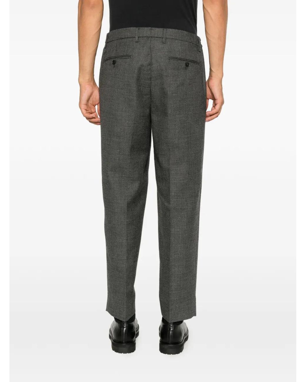 Briglia 1949 Gray Bricklane Pleated Trousers for men