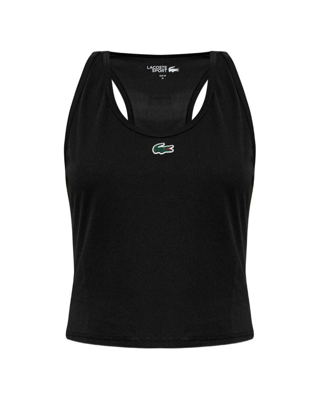 Lacoste Black Sport Ultra-Dry Uv-Protect Tank Top