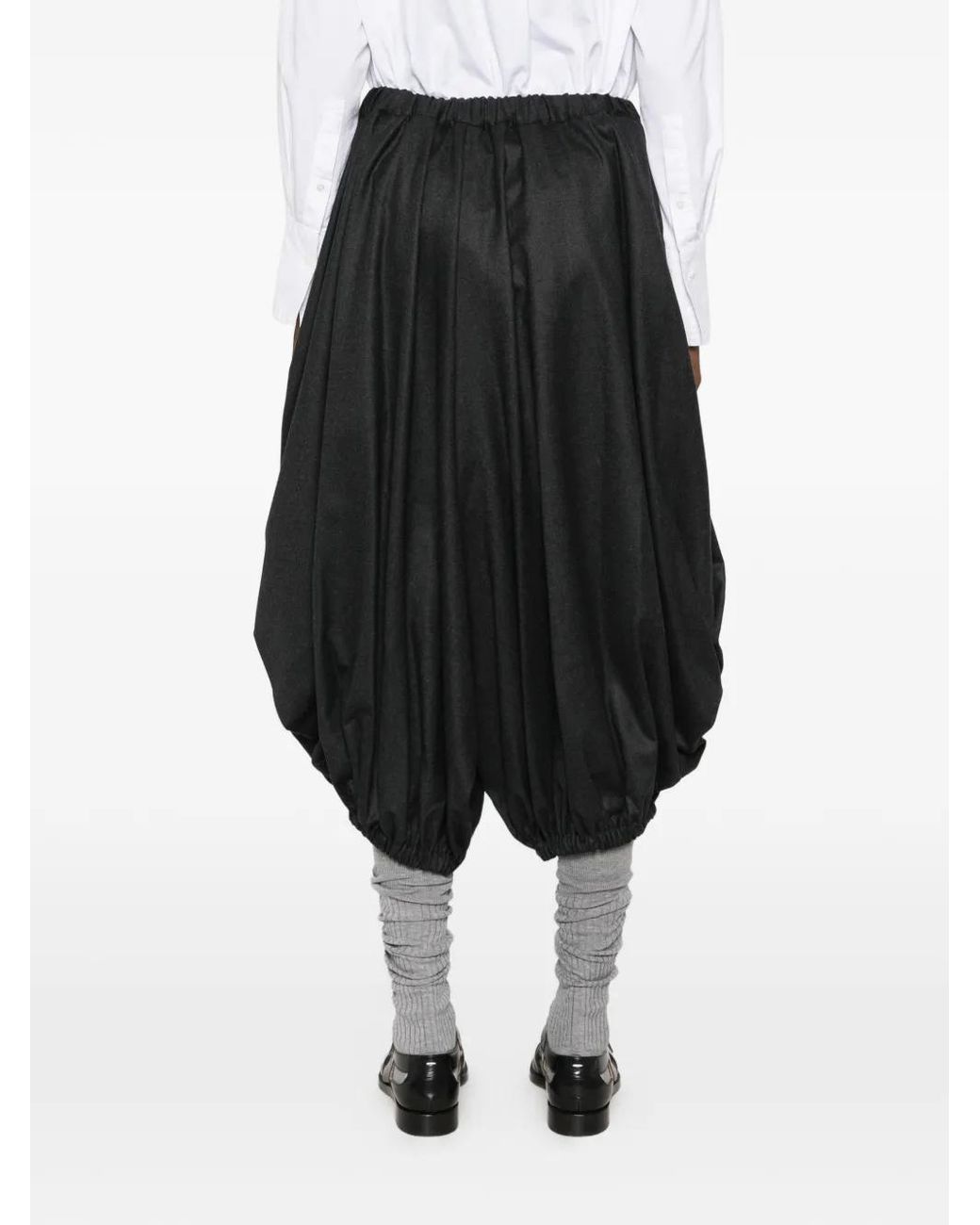 Comme des Garçons Black Balloon-Leg Elasticated-Waistband Trousers