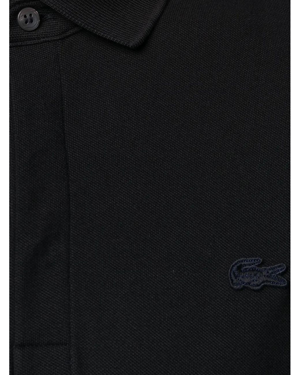 Lacoste Black Logo Cotton Polo Shirt for men