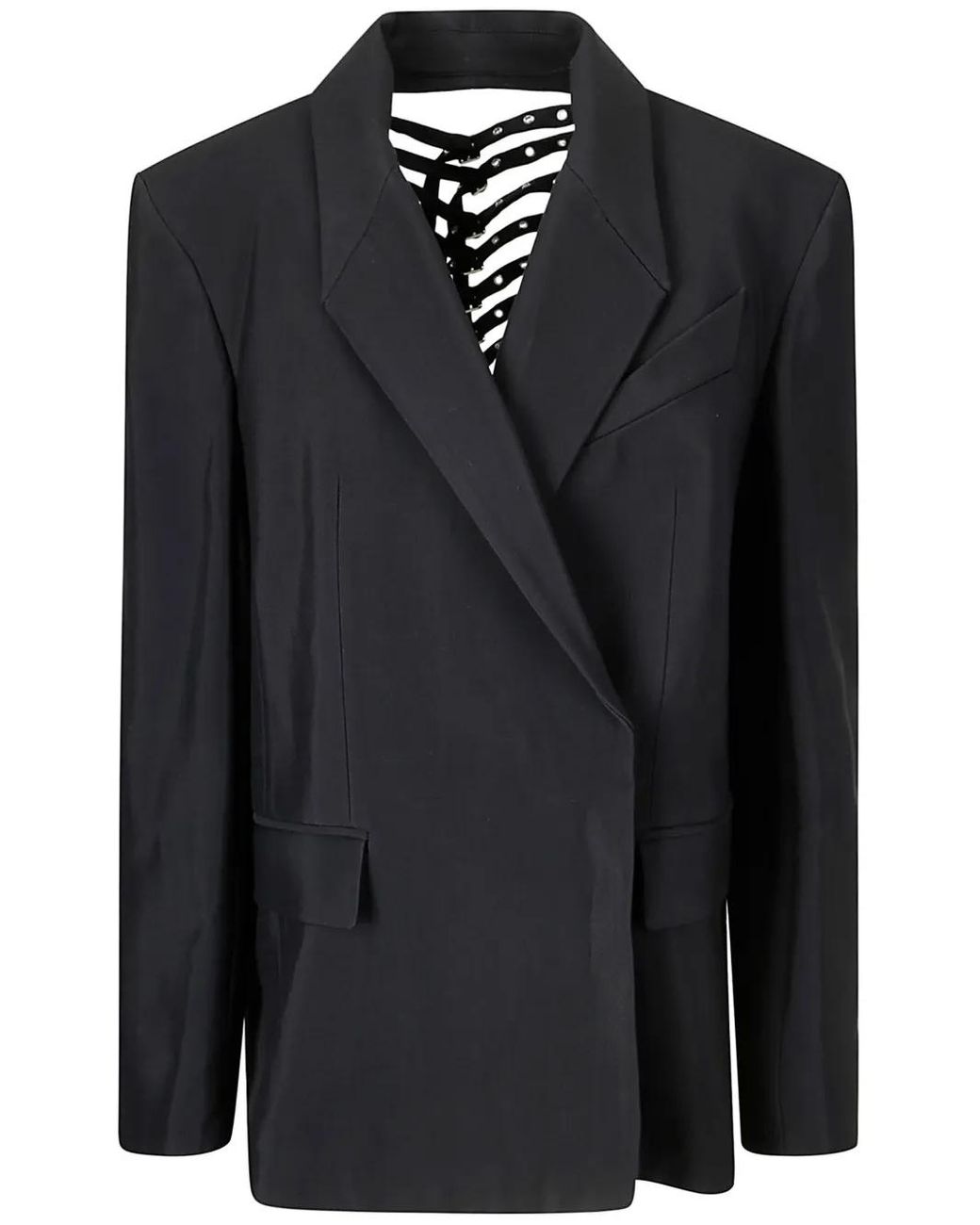 Blazer À Boucle Mugler en coloris Black
