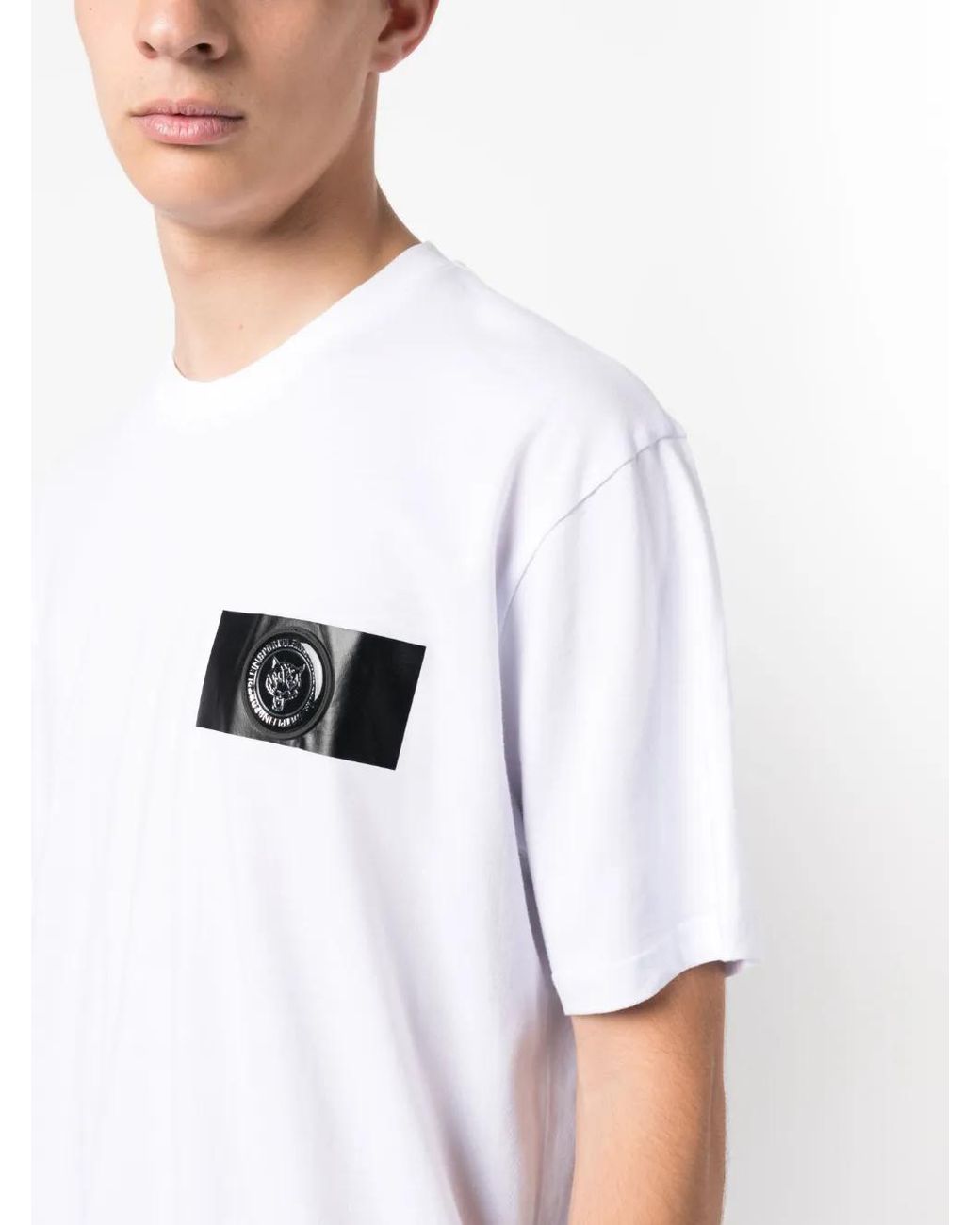 Philipp Plein White Short-Sleeve Cotton T-Shirt for men