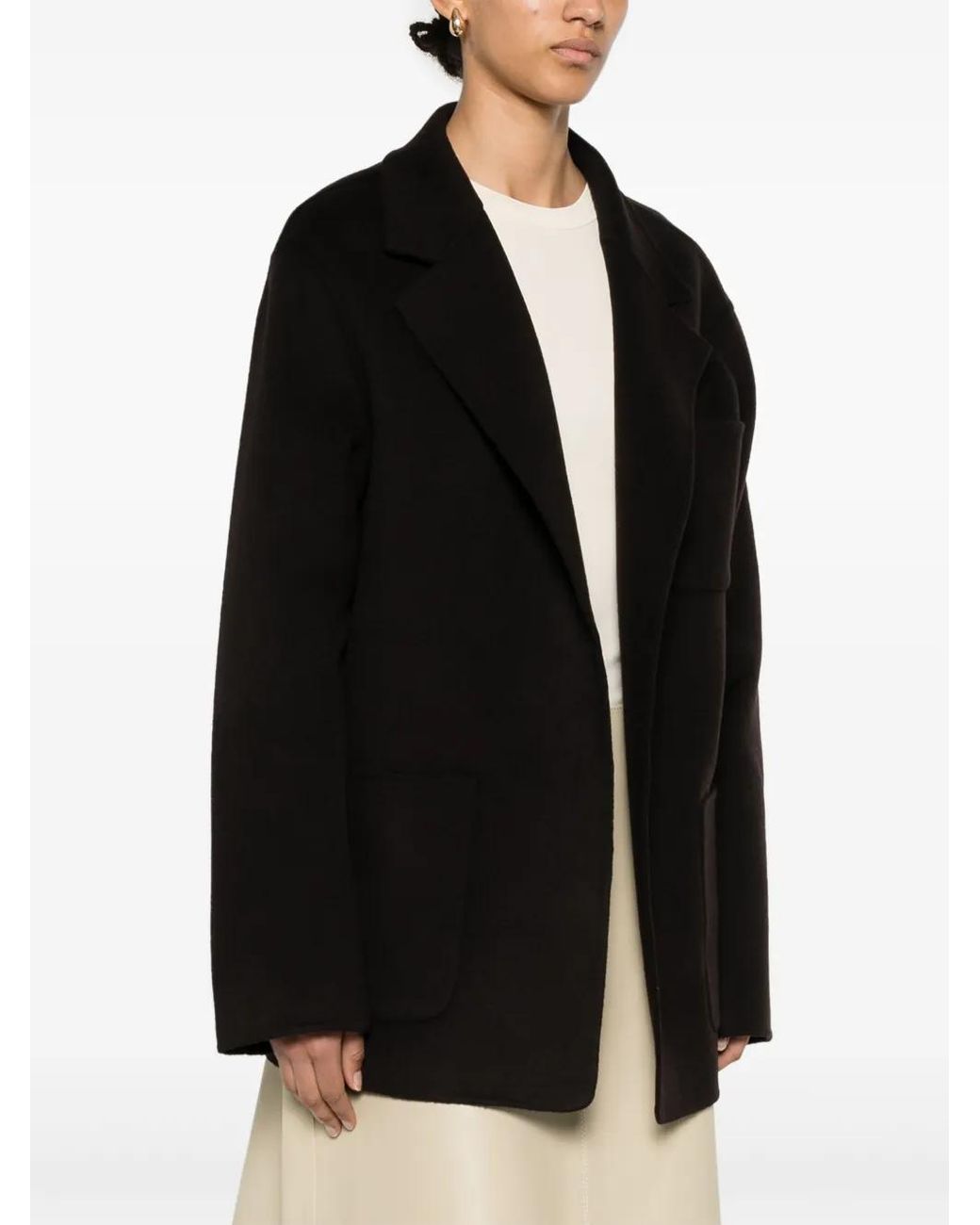 Totême Black Patch-Pocket Jacket
