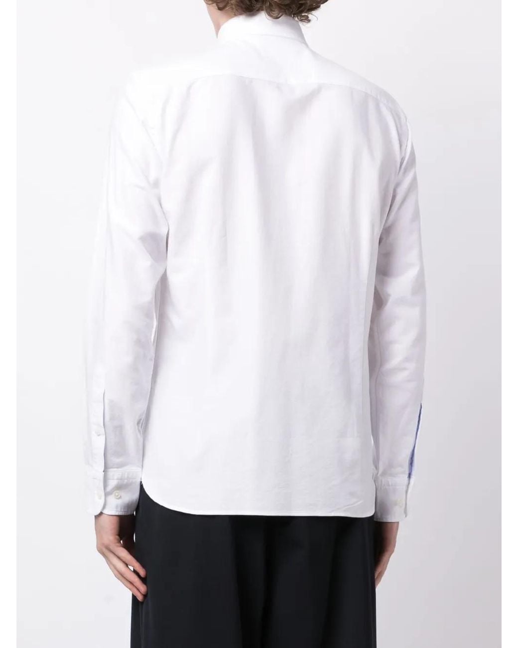Hackett White Long-Sleeve Cotton Shirt for men