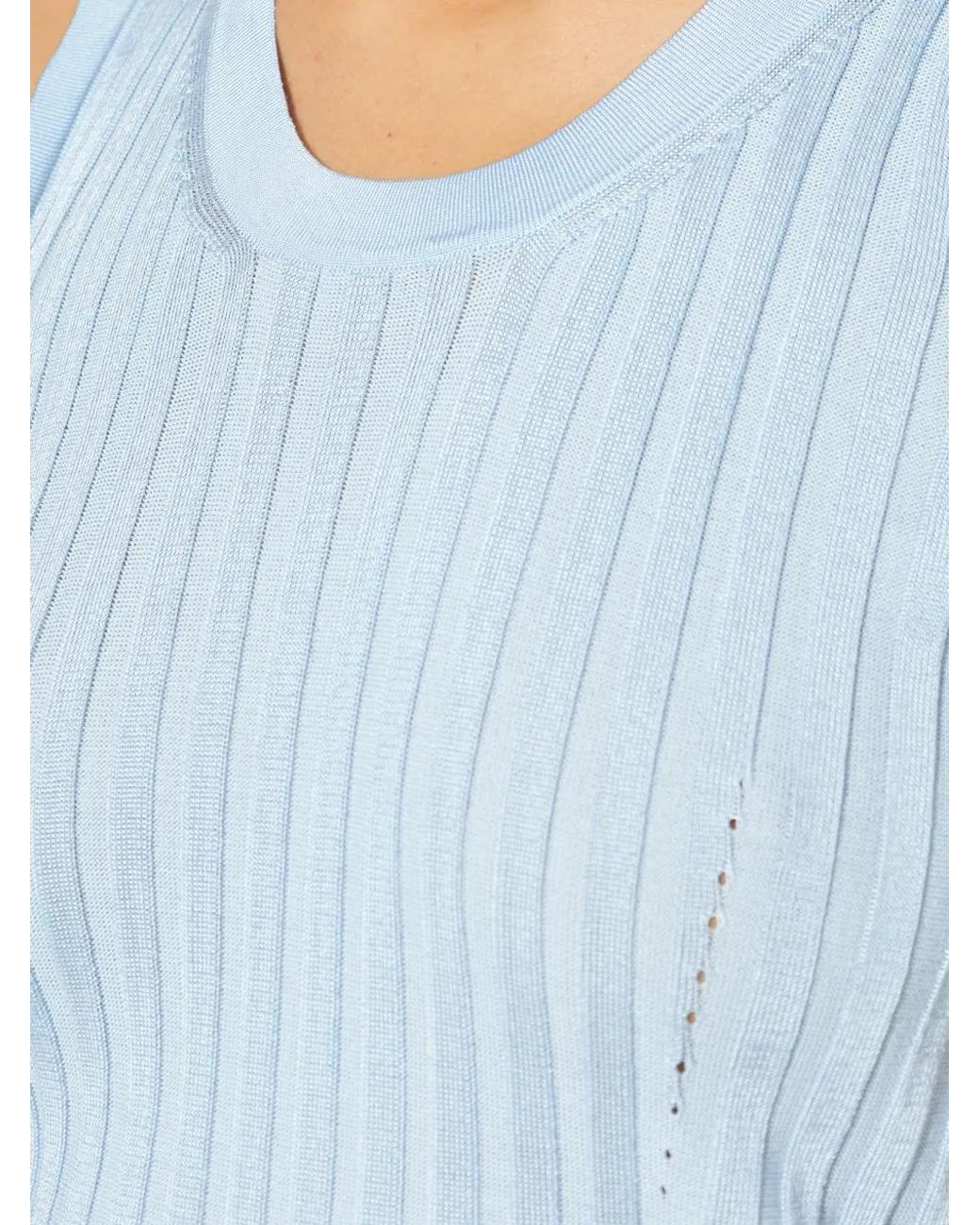 Versace Gebreide Tanktop in het Blue