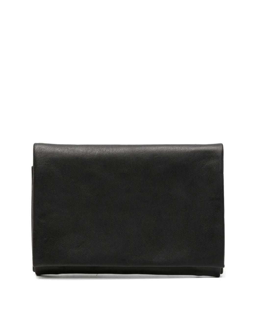 Ma+ Black Cross-Motif Leather Wallet for men