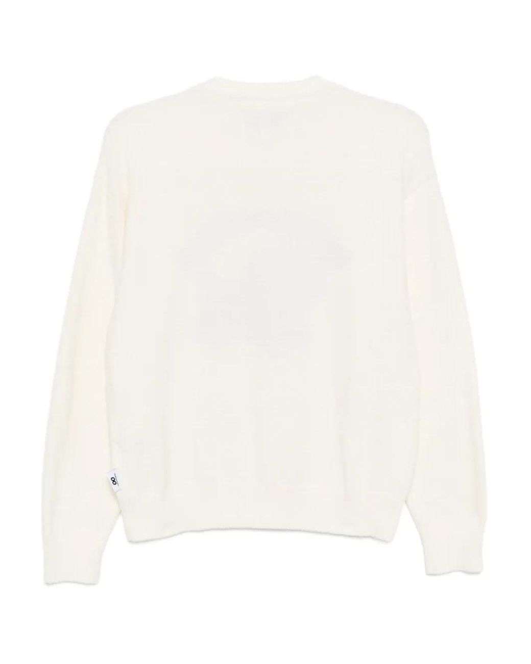 Chocoolate White Puupy-Print Jumper