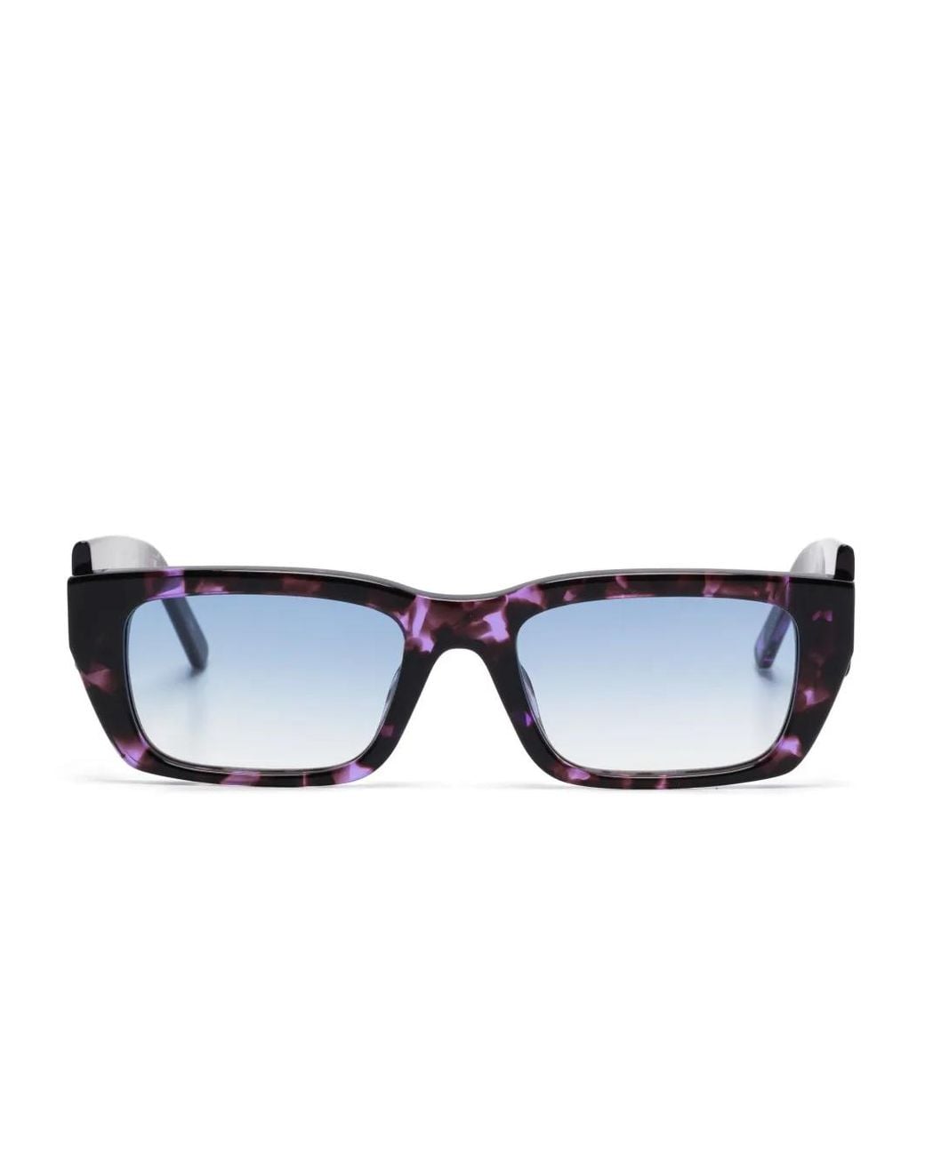 Palm Angels Blue Rectangle-Frame Sunglasses