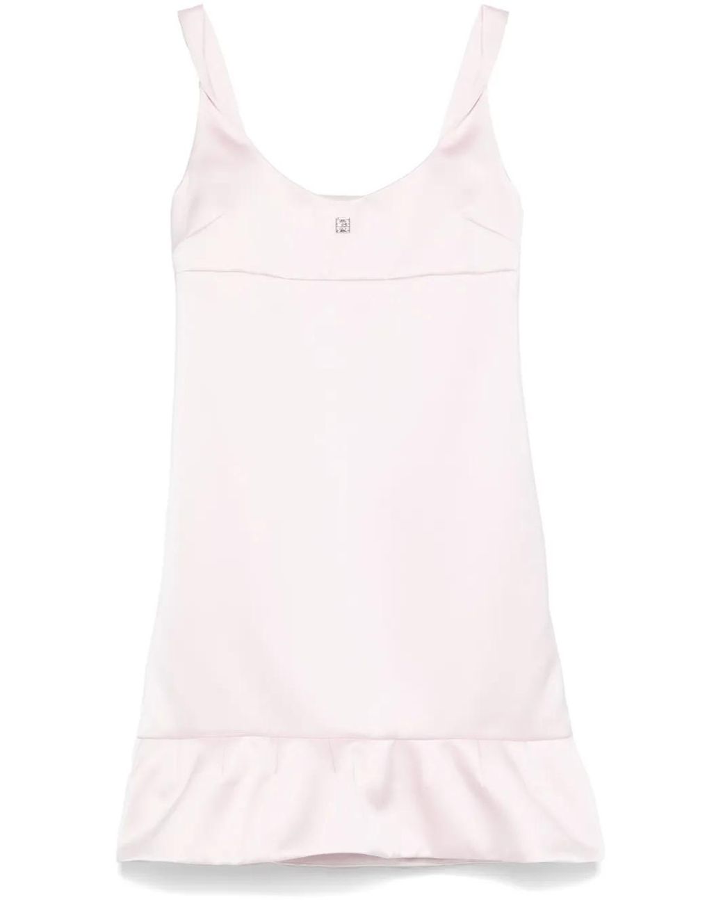 Givenchy Pink 4G Ruffle Satin Minidress