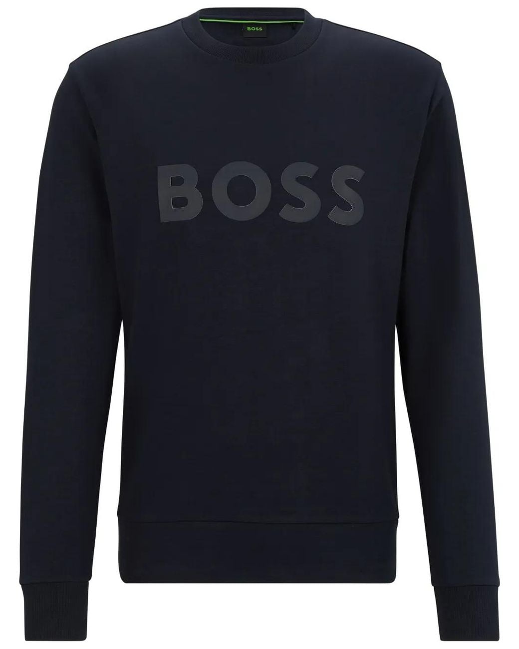 Boss Blue Sandwich-Logo Sweatshirt for men