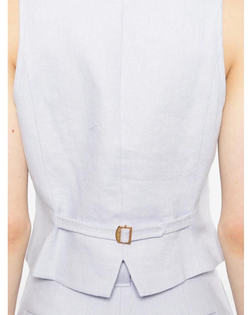 Zimmermann White Luna Linen Waistcoat