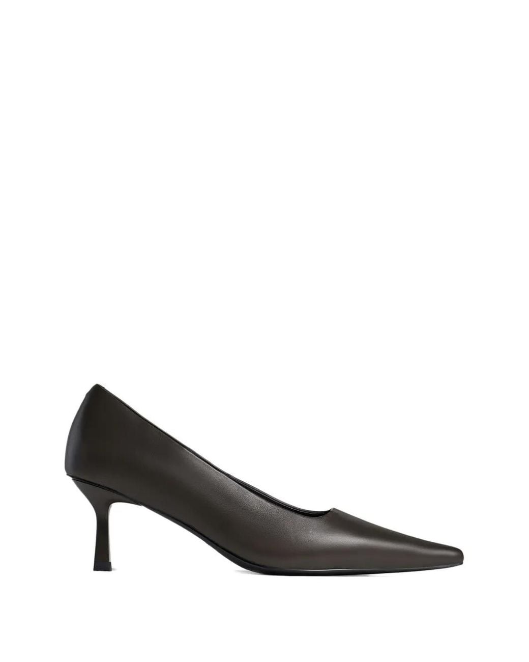 12 STOREEZ Black Pointed-Toe Pumps