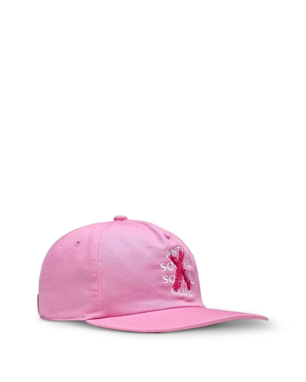 ANTI SOCIAL SOCIAL CLUB Pink Cancelled Paint Embroidered Snapback Cap