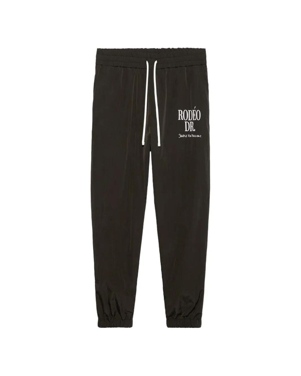 1989 STUDIO Black Rodeo Drawstring Track Pants for men