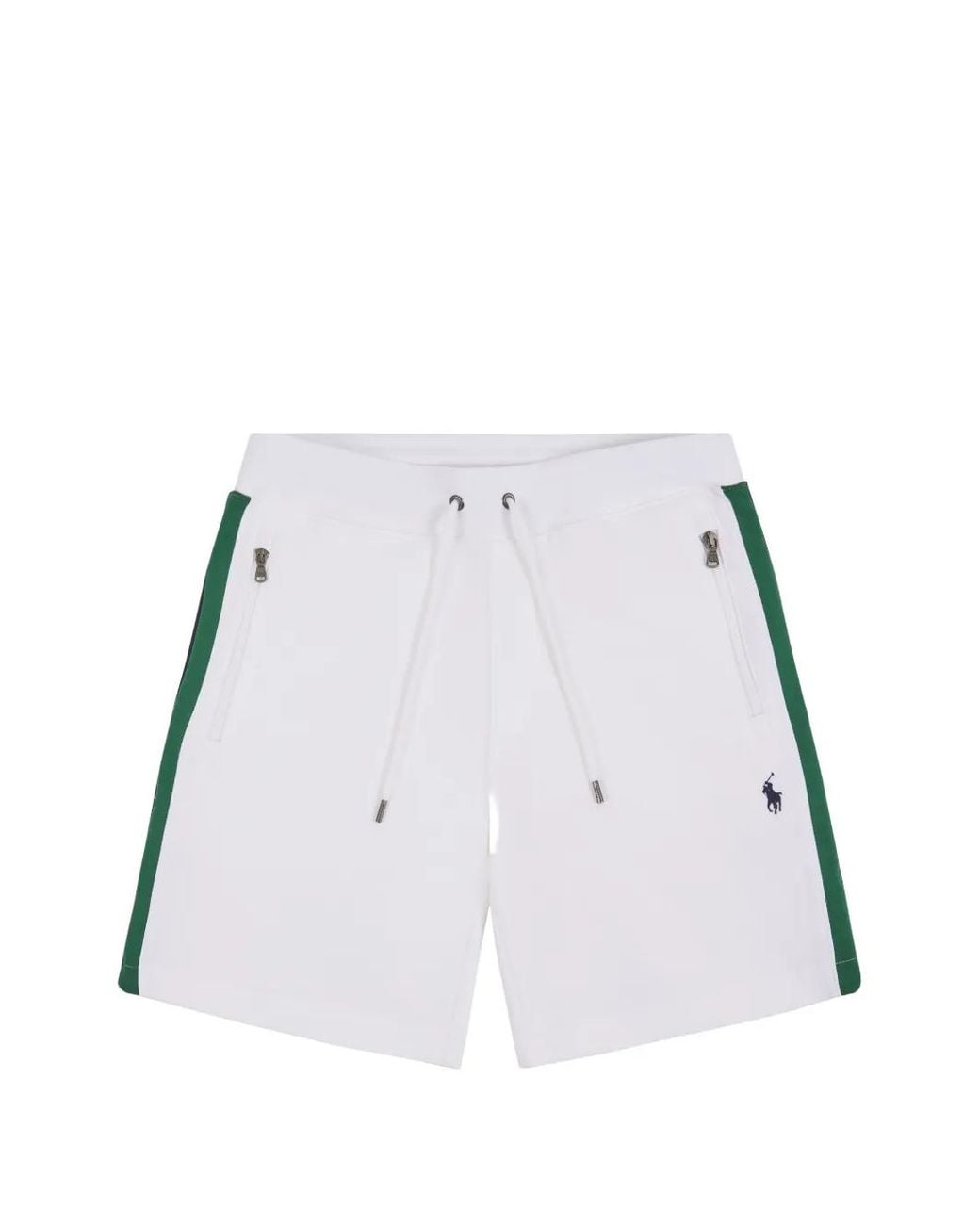 Polo Ralph Lauren White Mesh Double-Knit Shorts for men