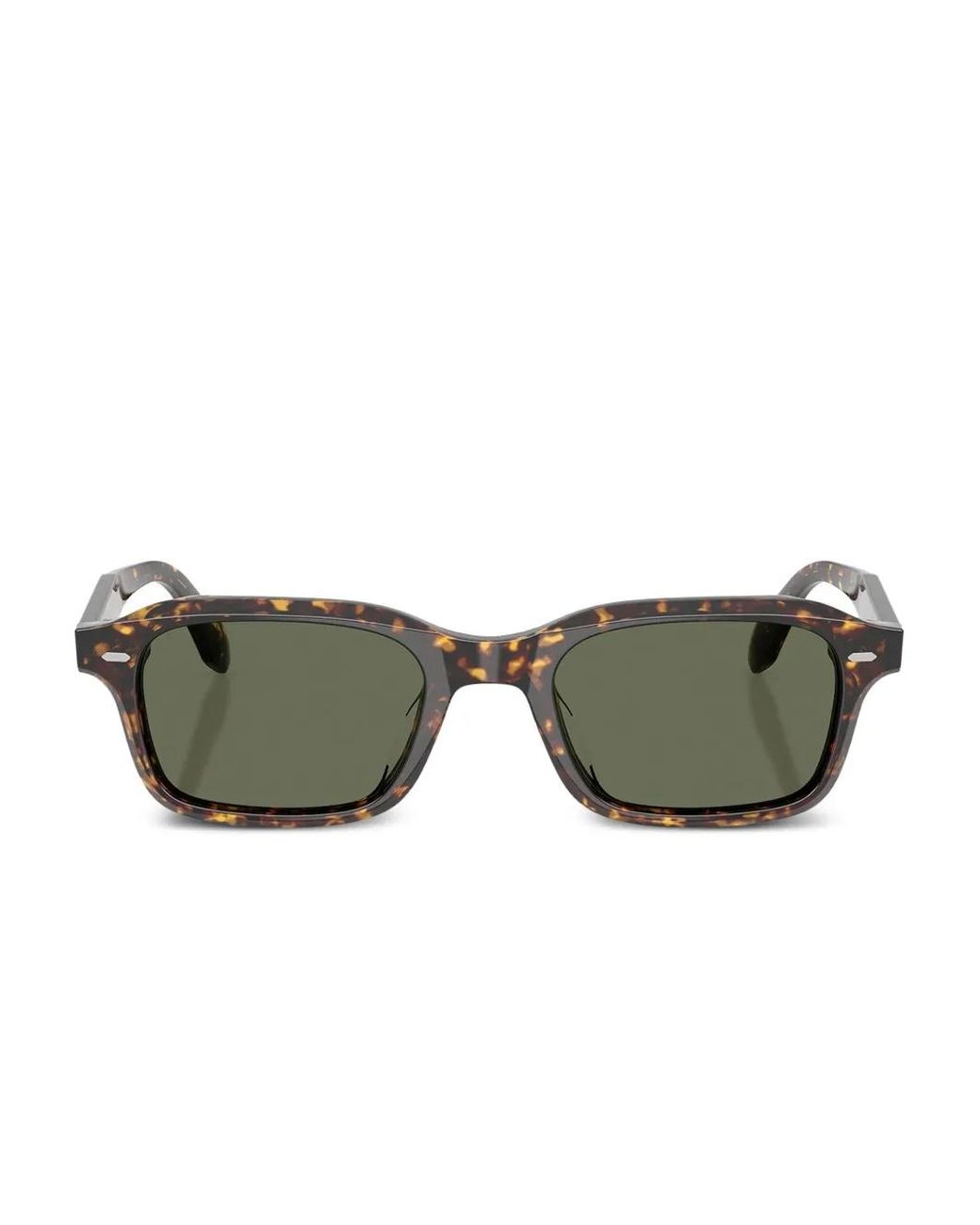 Oliver Peoples Green Rectangle-Frame Sunglasses