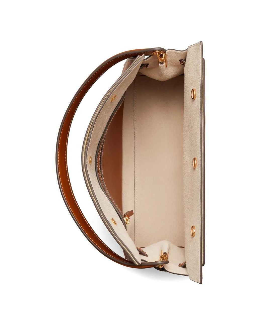 Tory Burch Brown Small Lee Radziwill Double Bag